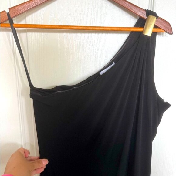 Calvin Klein One Shoulder Little Black Dress in Small - Picture 5 of 8
